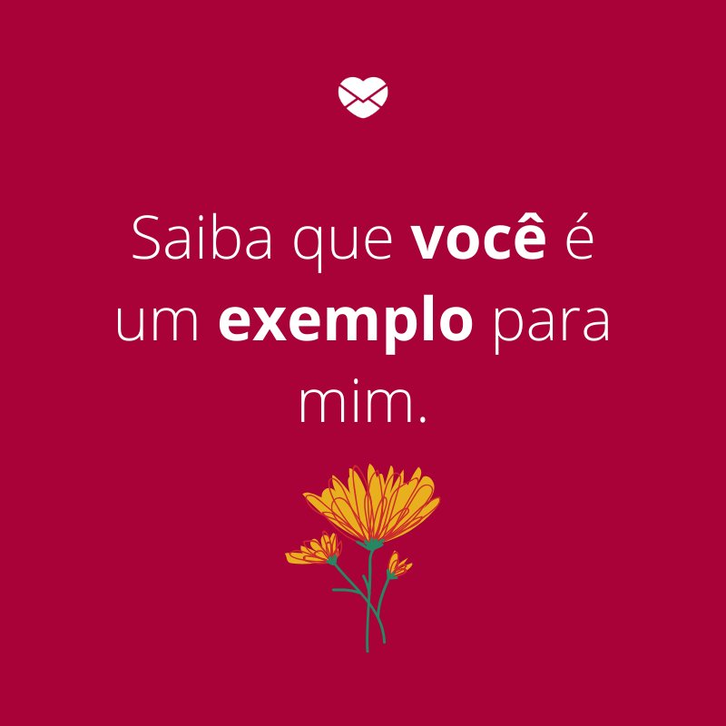 'Saiba que você é um exemplo para mim.'-Mensagens de aniversário para a sogra