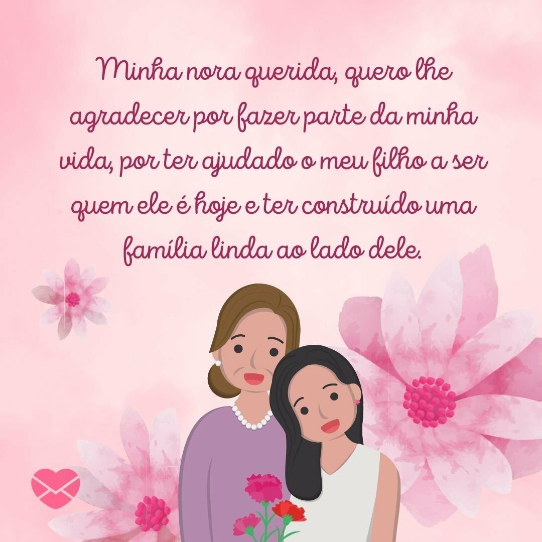 Mensagens de gratidão à nora. Seja carinhosa e afetuosa!