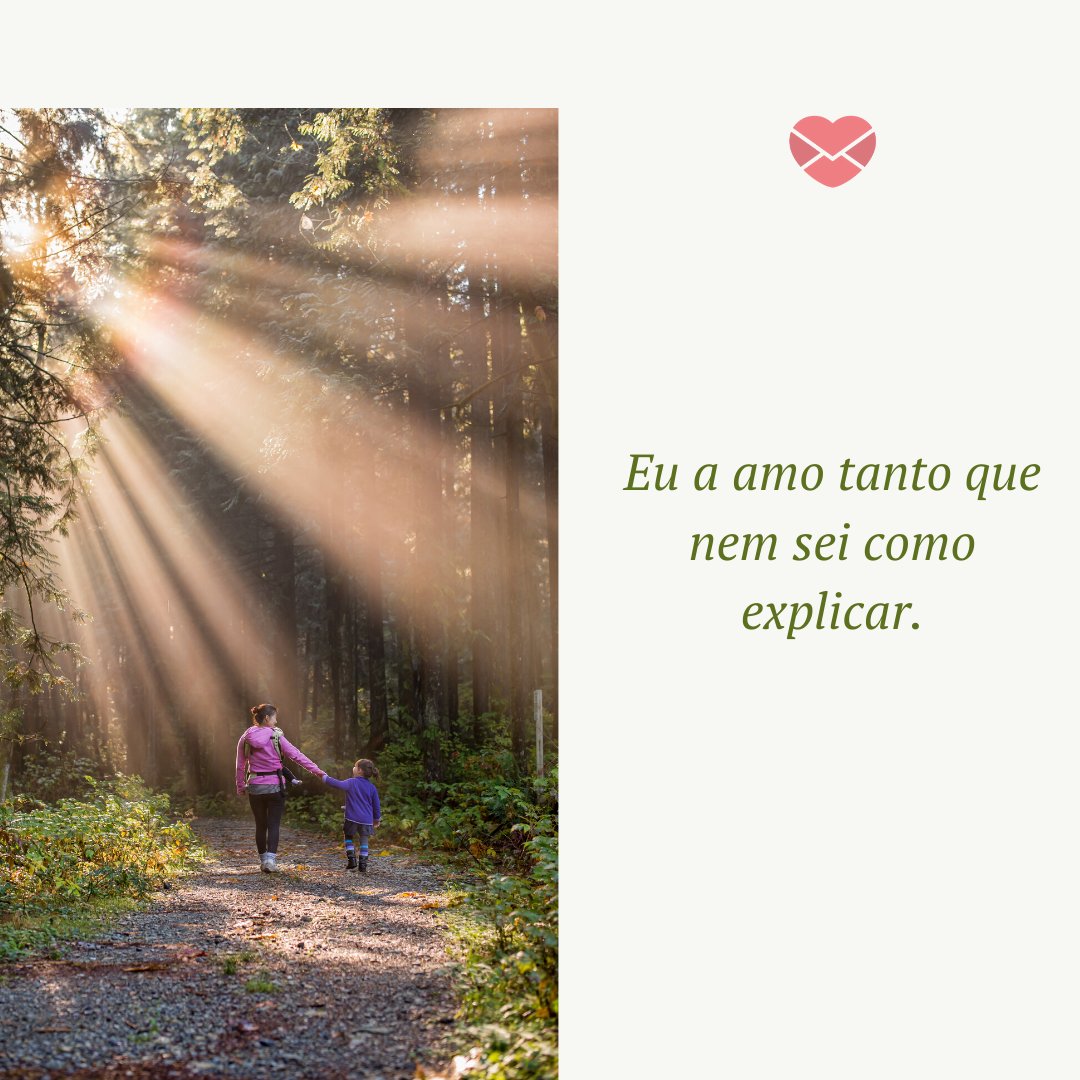 Mensagens Com Amor/Canva 'Eu a amo tanto que nem sei como explicar.' - Mensagens para aniversário de 2 anos