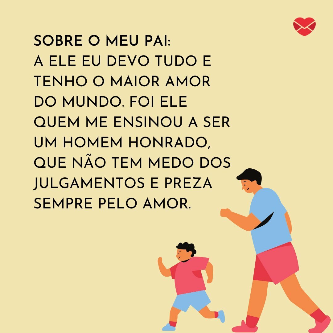 Textos de amor para o pai. Demonstre amor pelo seu herói