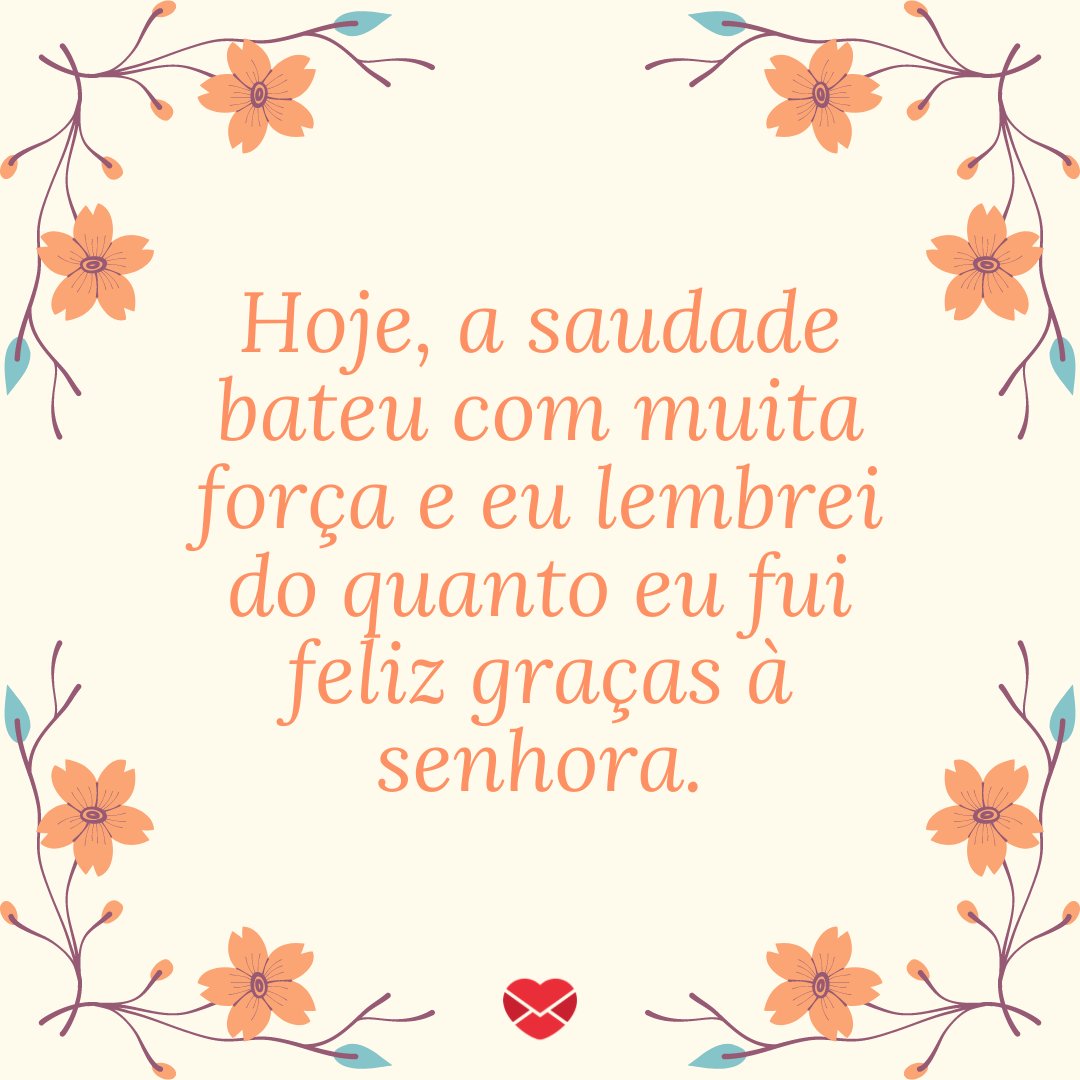 Mensagens Com Amor/Canva 'Hoje, a saudade bateu com muita força' - Mensagens de saudade da avó