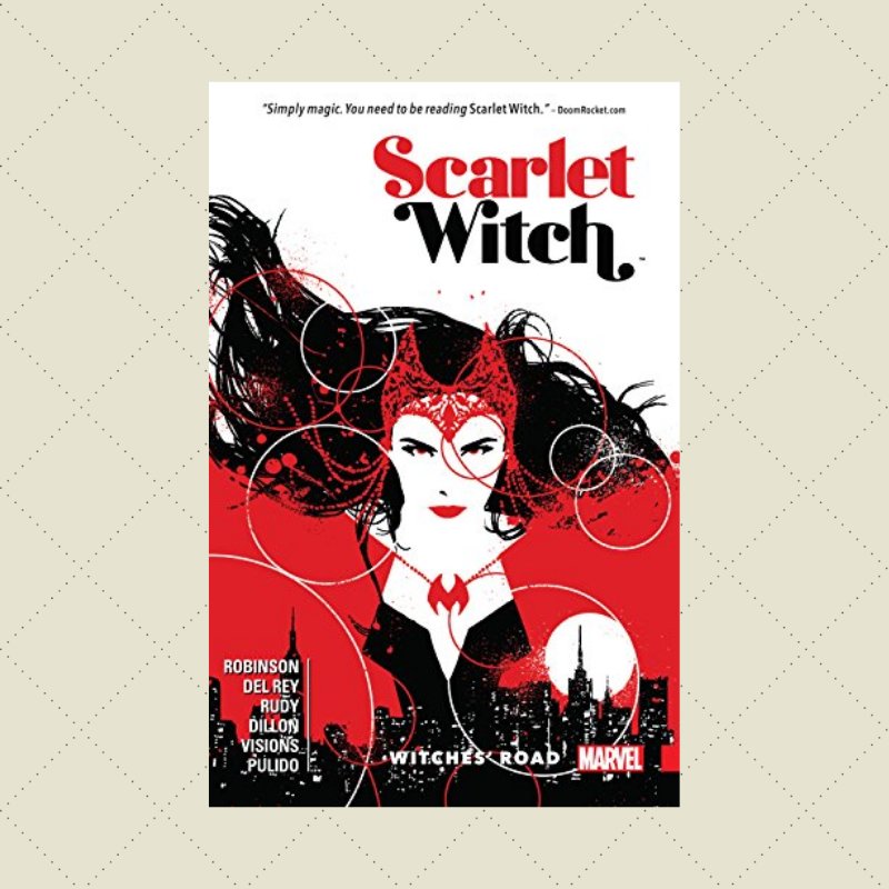 Capa da história em quadrinhos 'Scarlet Witch: Witches' Road'.