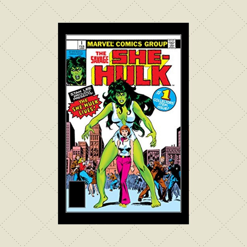 Capa da história em quadrinhos 'She-Hulk'.