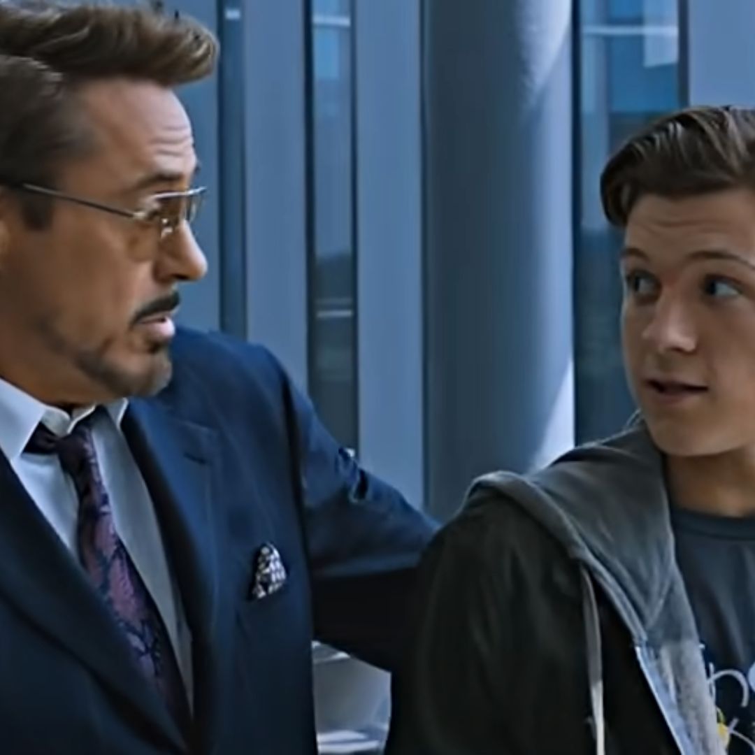 Reprodução 'Homem-Aranha: De Volta ao Lar' / Marvel Studios 2017 / Sony Pictures Foto de Tom Holland e Robert Downey Jr como Peter Parker e Tony Stark