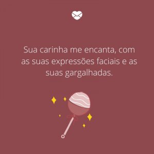 Mensagens Com Amor/Canva 'Sua carinha me encanta, com as suas expressões faciais e as suas gargalhadas.' -Mensagens para bebê de 4 meses