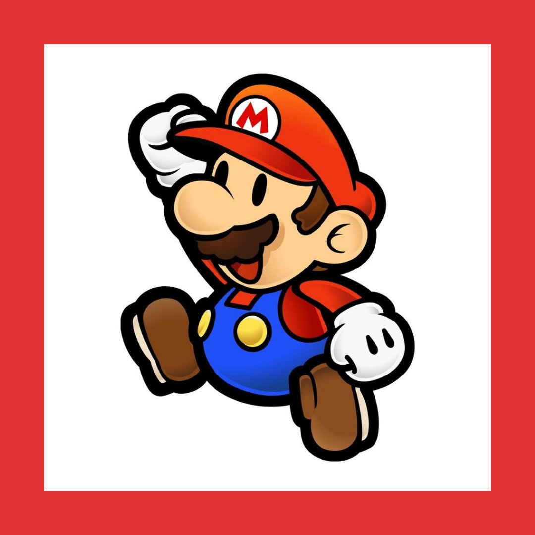 Imagem do personagem Mario, do jogo Super Mario, pulando