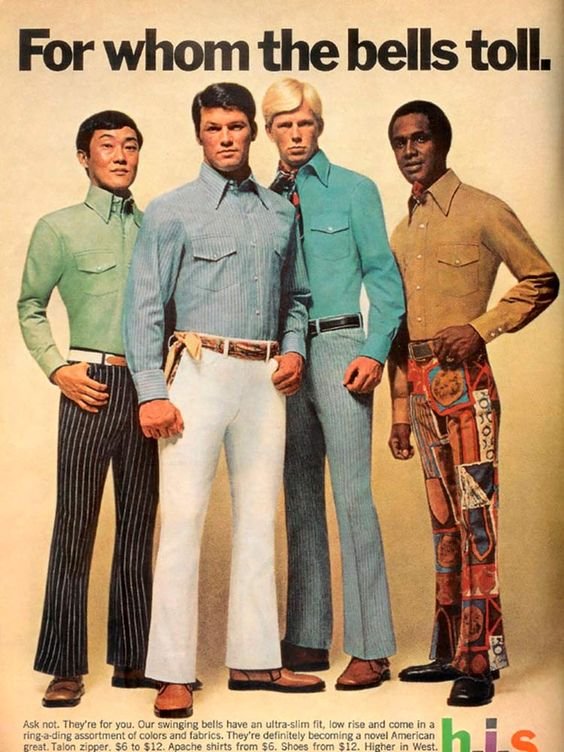 trajes de roupas anos 60