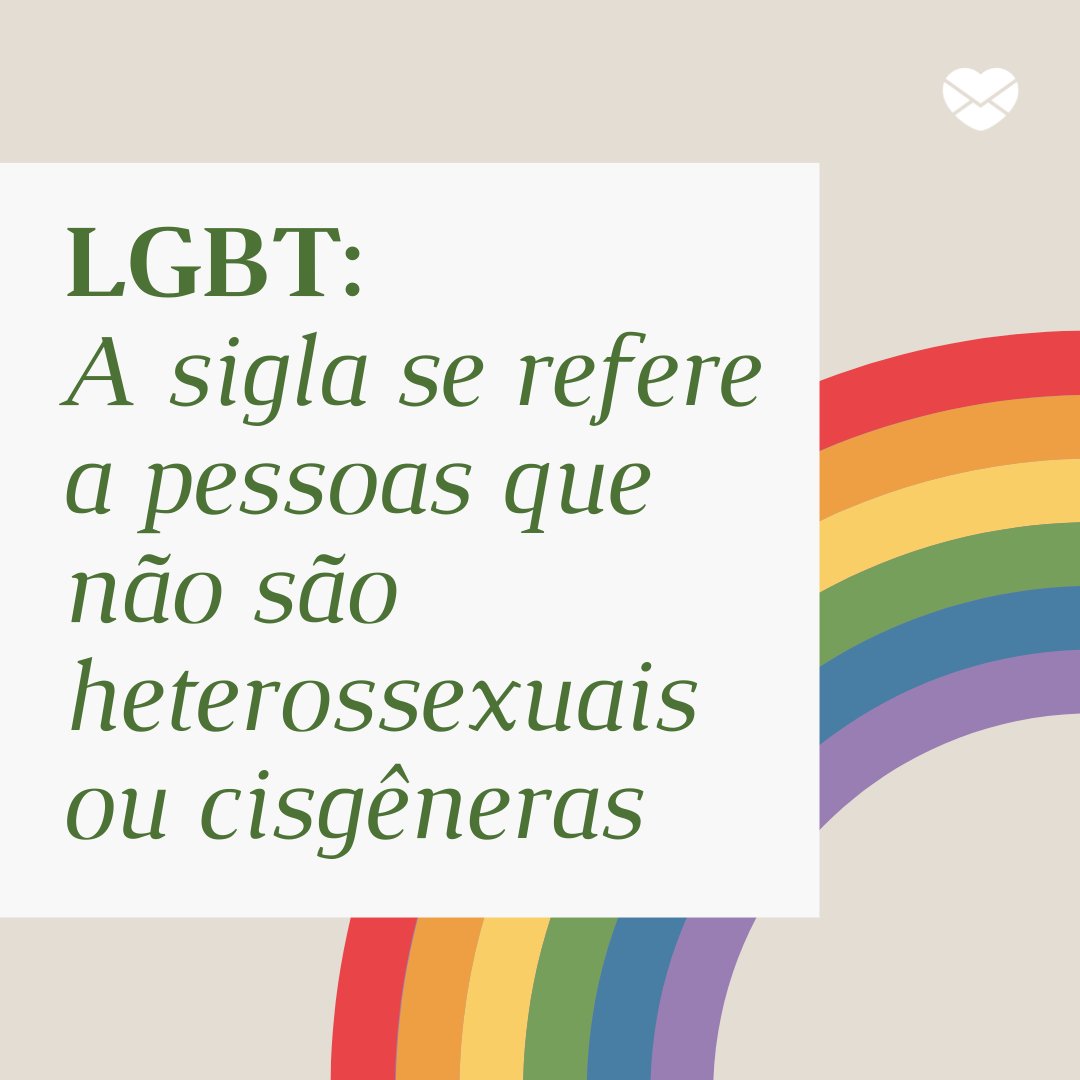'A sigla se refere a pessoas que não são heterossexuais ou cisgêneras' - Por que não se usa mais a sigla GLS