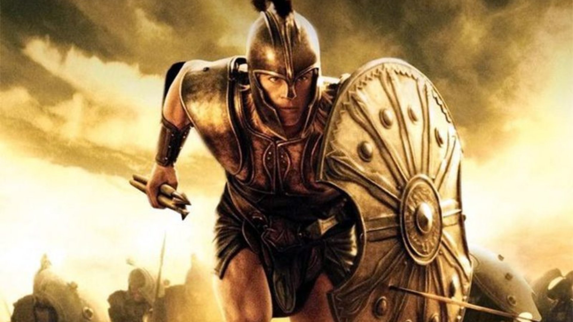 Foto do Deus grego Eneias, o guerreiro de Troia