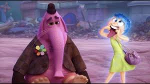 Reprodução Disney Pixar Personagem Alegria fazendo careta para animar o Bing-Bong