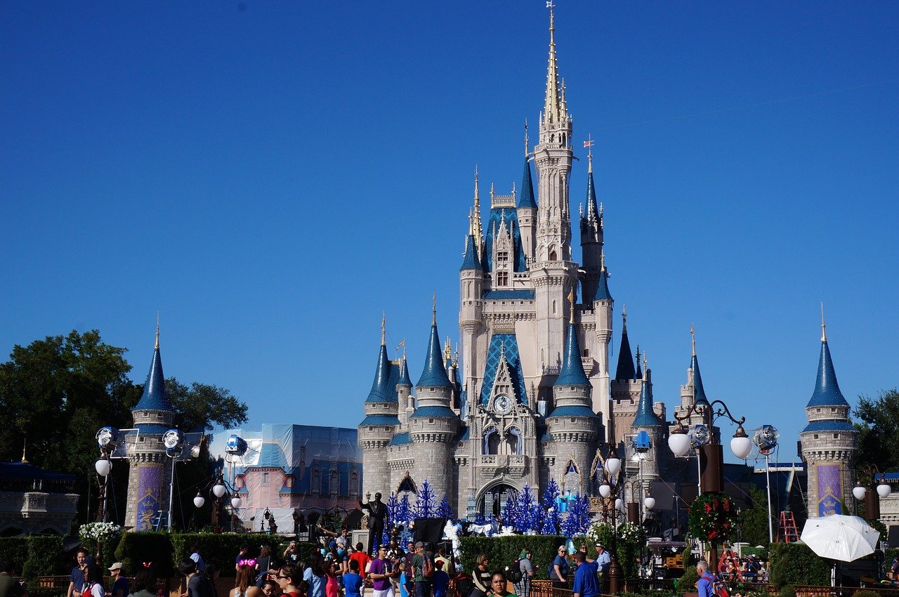 Castelos do Walt Disney World durante o dia