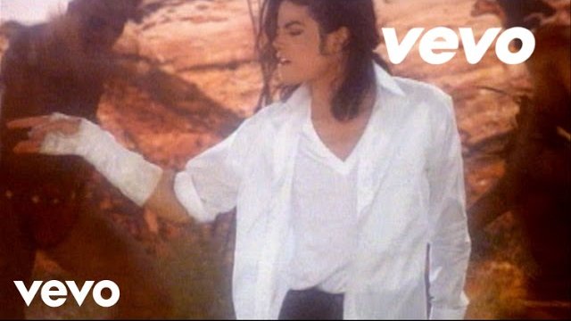 Thumbnail YouTube do clipe da música Black or White de Michael Jackson