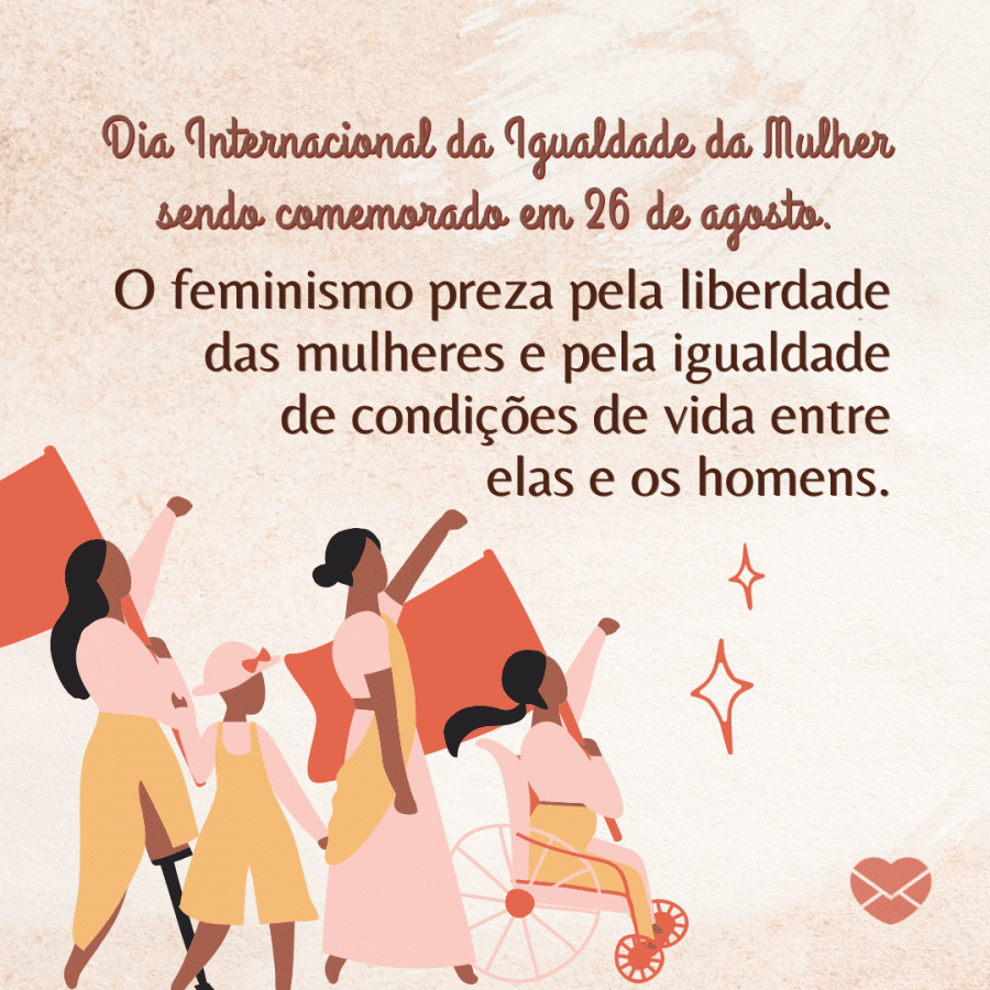 Reflita sobre o Dia Internacional da Igualdade da Mulher