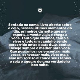 Desenho de Lua com 'good night' (boa noite, em inglês) escrito ao lado