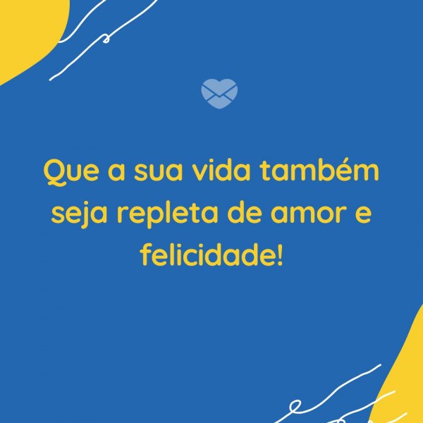 Mensagens Com Amor/Canva 'Que a sua vida também seja repleta de amor e felicidade! ' - Aniversário da sobrinha