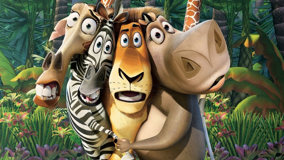 Pôster promocional do filme 'Madagascar'