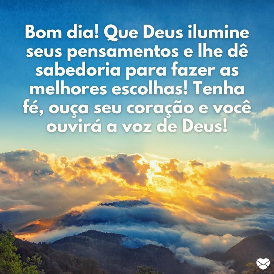 Mensagem de bom dia de Deus: comece o dia com a graça divina