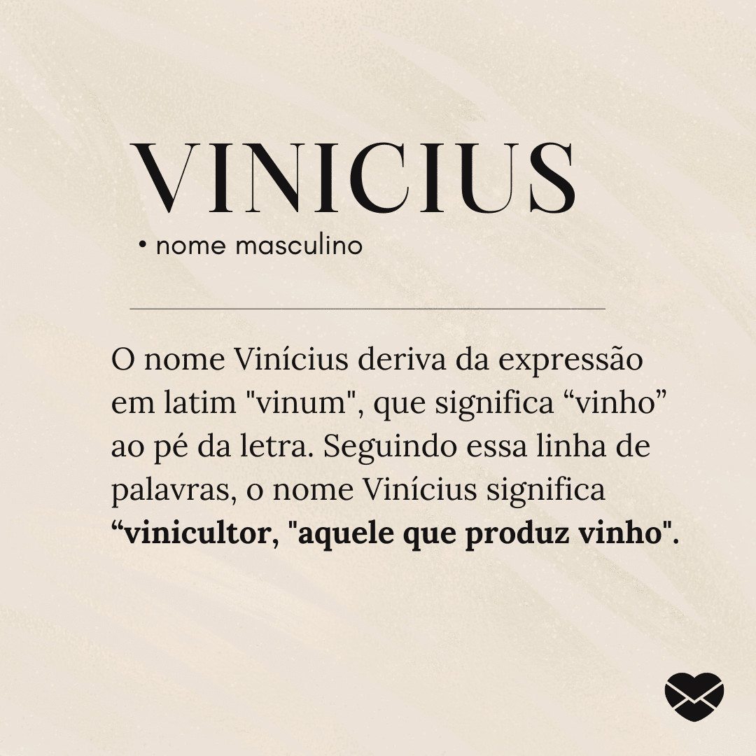 Significado do nome Vinicius: origem, frases e mais