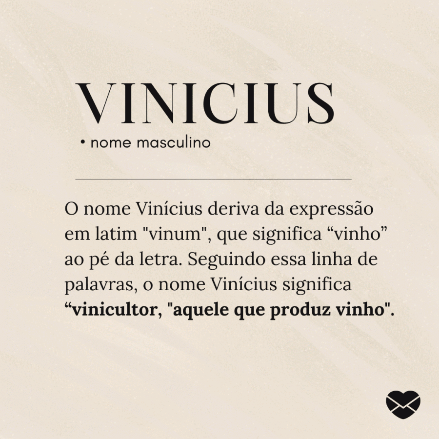Significado do nome Vinicius: origem, frases e mais