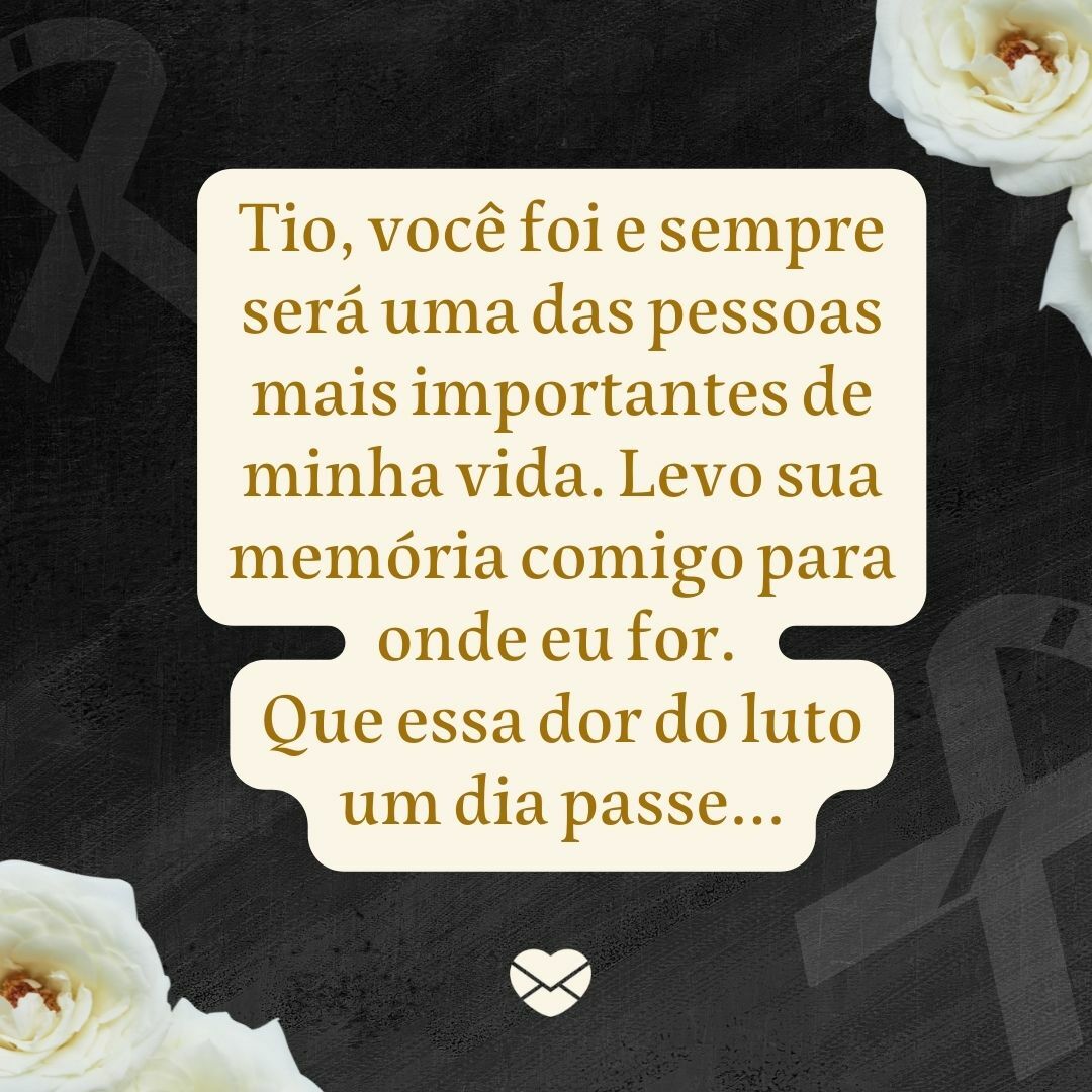Mensagem de luto para tio: palavras que expressam saudade!