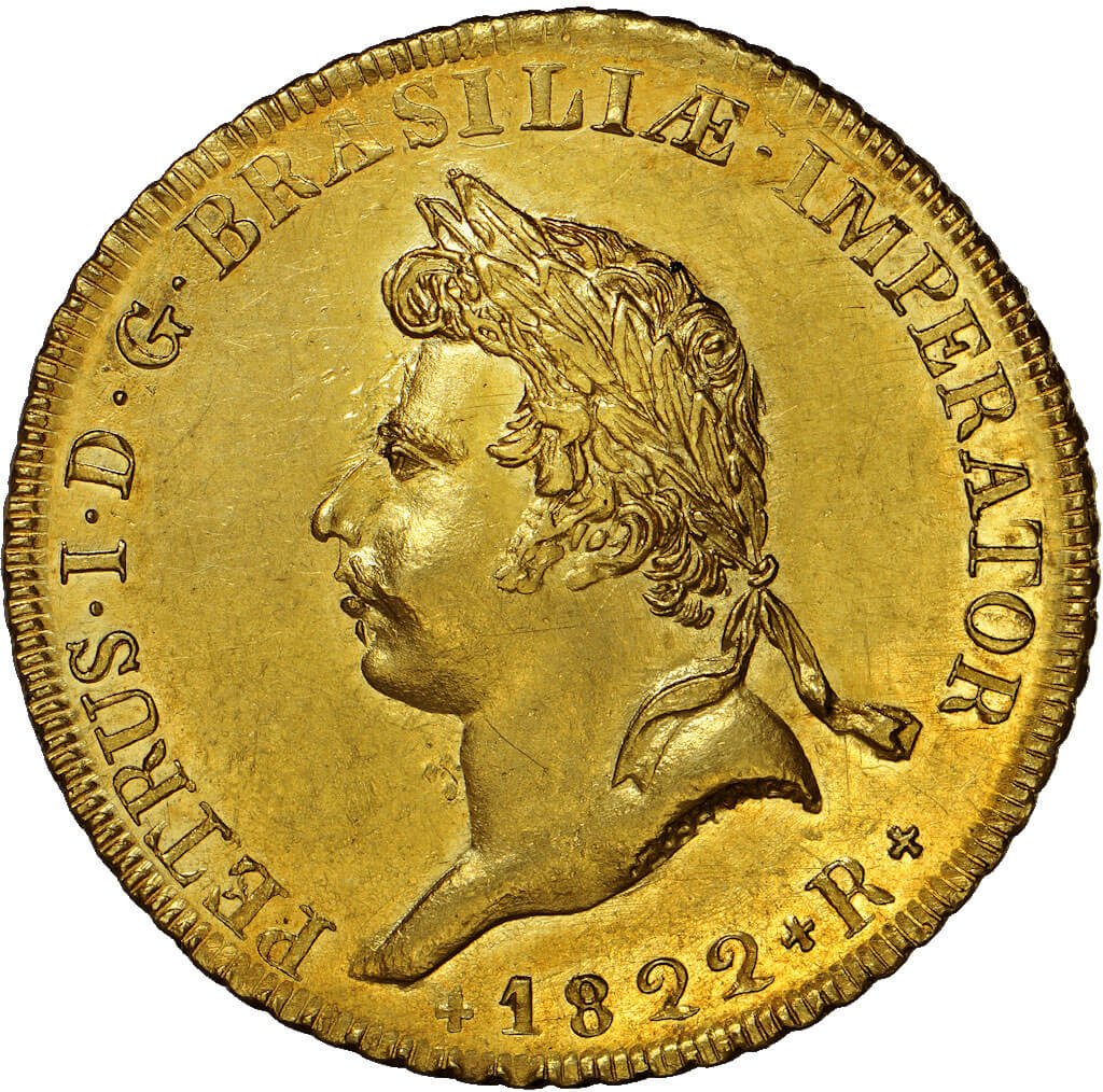 Fotografia de uma moeda Peça da Coroação