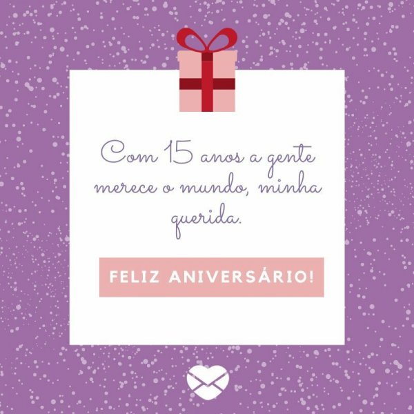 Mensagem de 15 anos para sobrinha: parabéns num dia especial