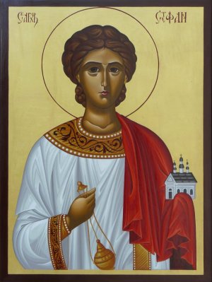 Imagem antiga do Santo Estêvão