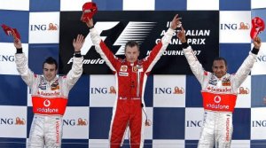 Foto dos campeões da Fórmula 1