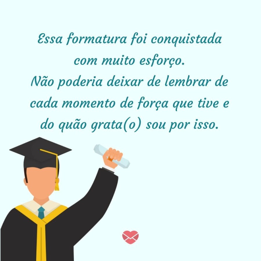 Mensagem de agradecimento de formatura: seja grato