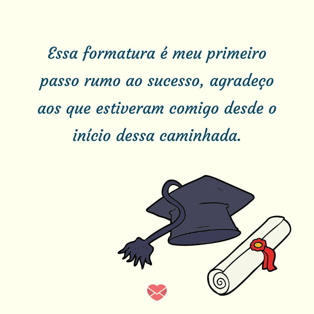 Mensagem de agradecimento de formatura: seja grato