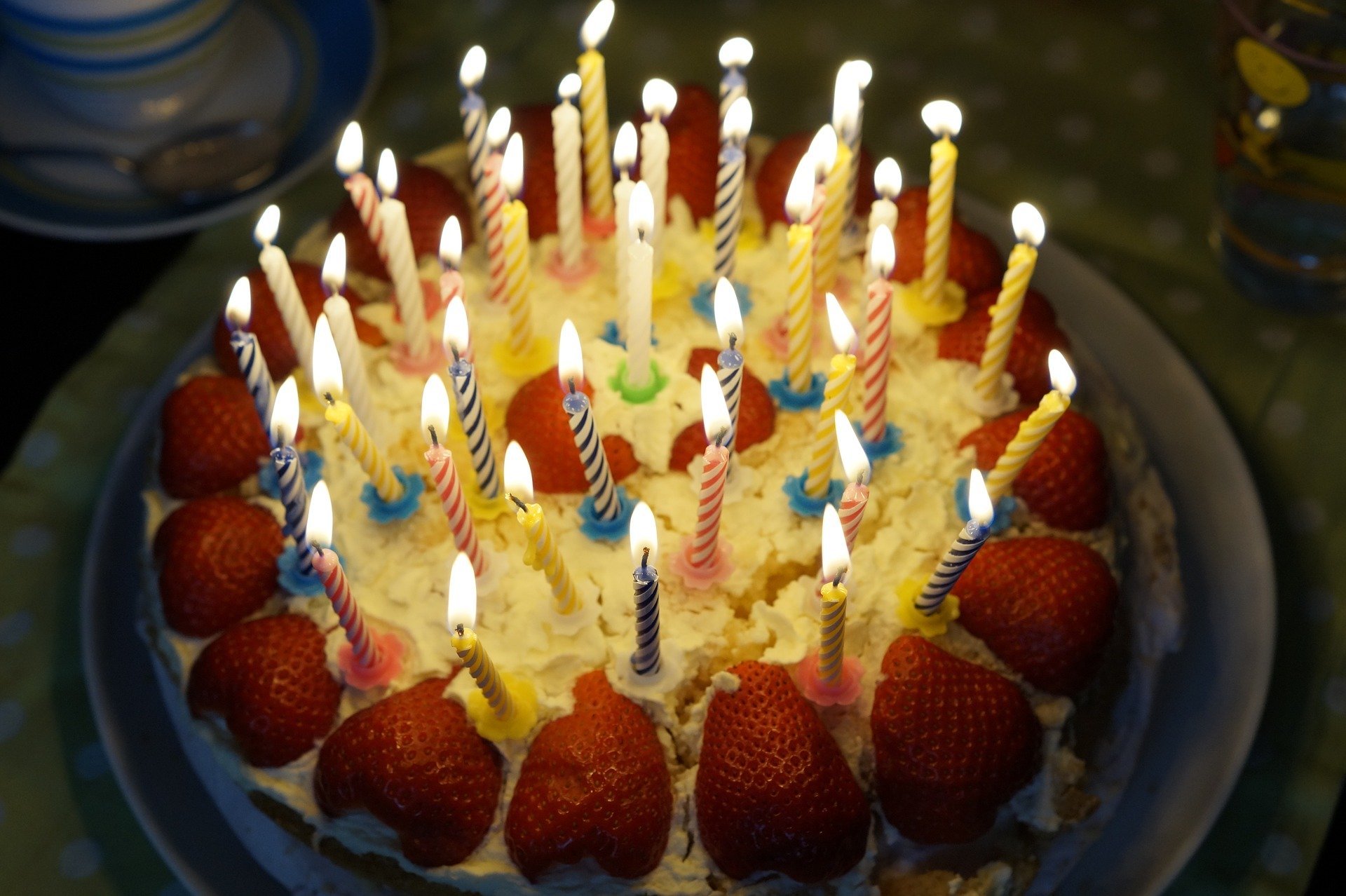 Foto de bolo de aniversário