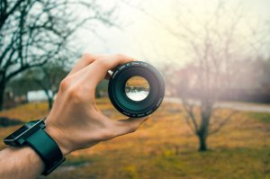 Imagem de lente de câmera fotográfica