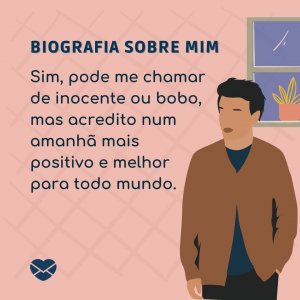 ' Tudo o que eu faço é parte de um plano maior para construir um futuro melhor.' - Biografia Sobre Mim