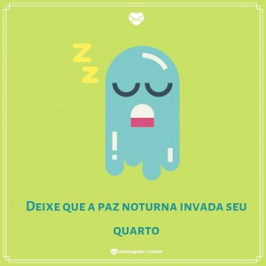 'Deixe que a paz noturna invada seu quarto' - Mensagem de boa noite com imagem