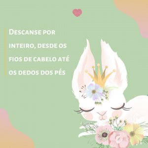 'Descanse por inteiro, desde os fios de cabelo até os dedos dos pés' - Mensagem de boa noite com imagem