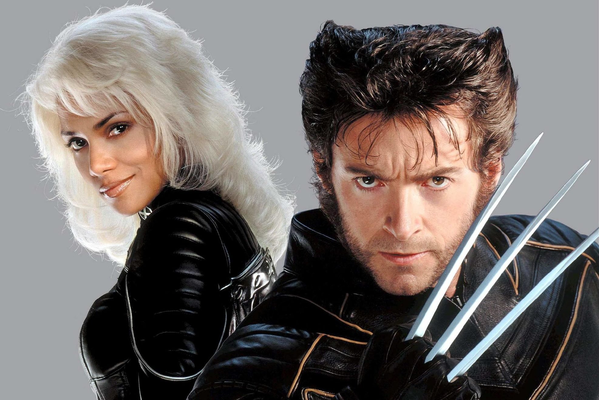 Divulgação X-Men. Personagens Wolverine e Tempestade.