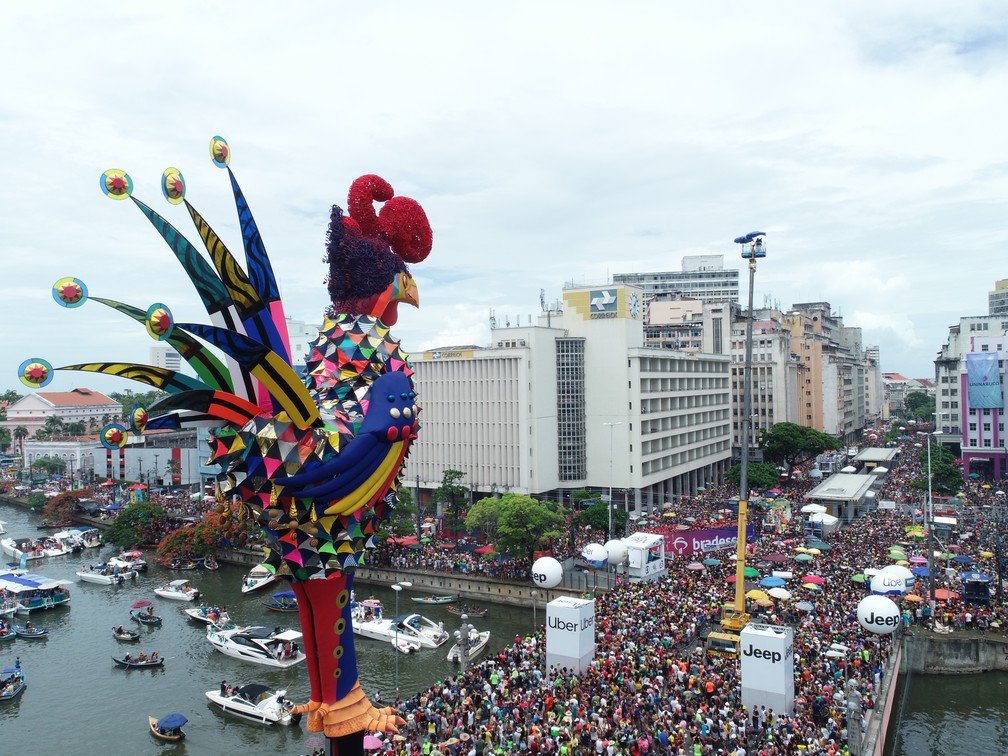 Galo da Madrugada em desfile de carnaval 2019