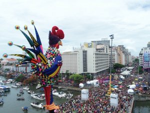 Rafael Medeiros/G1 Galo da Madrugada em desfile de carnaval 2019