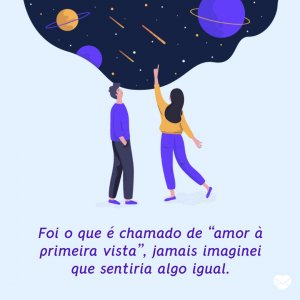 MensagensComAmor 'Foi o que é chamado de “amor à primeira vista”, jamais imaginei que sentiria algo igual.' - Cartas De Agradecimento