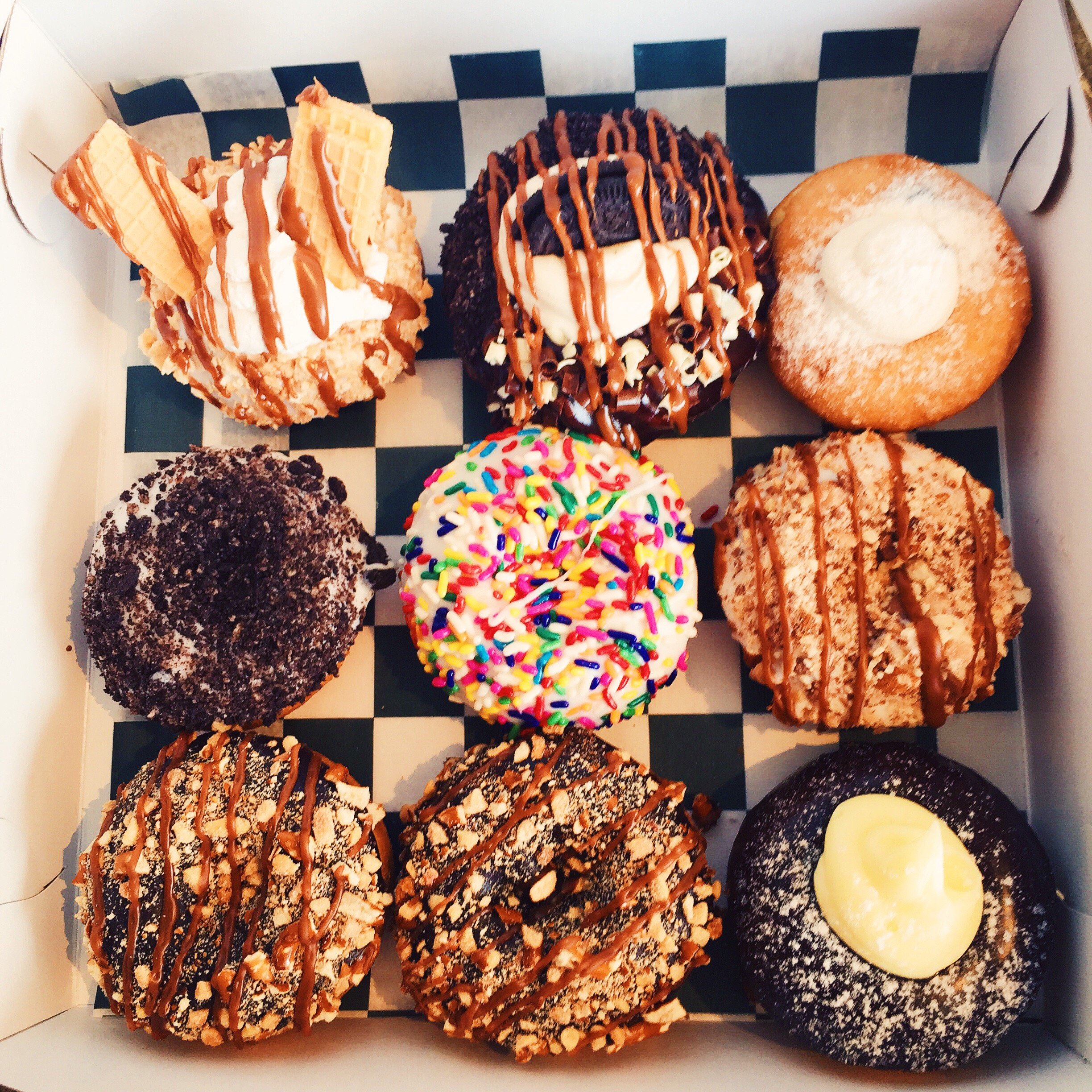 Caixa com donuts