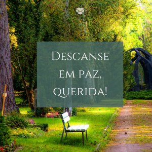 Mensagens Com Amor 'Descanse em paz, querida!' - Informe De Falecimento De Alguém