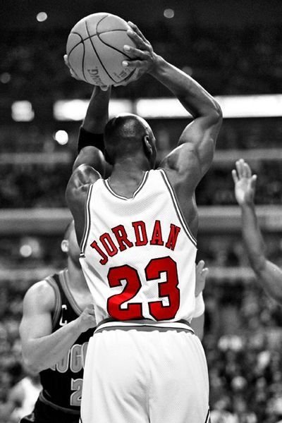 Michael Jordan jogando