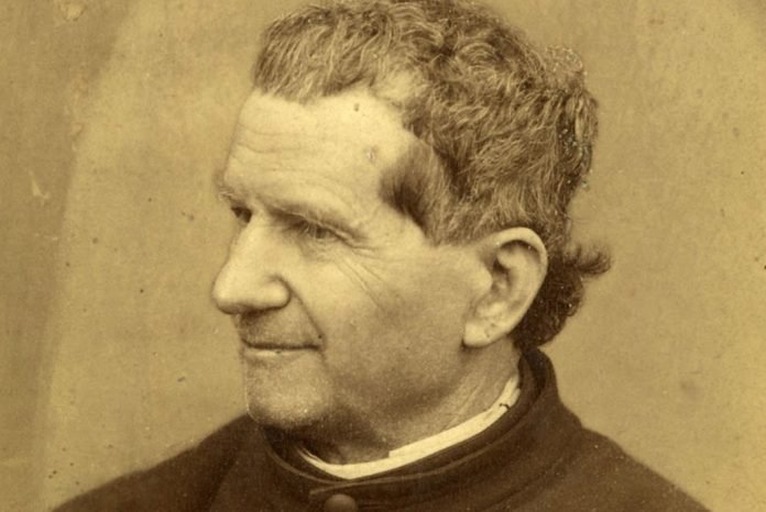 Retrato de perfil de São João Bosco