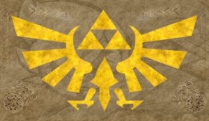 Flickr - Bagogames Símbolo da triforce no jogo: possui um animal alado, e entre suas asas, os três triângulos equiláteros.