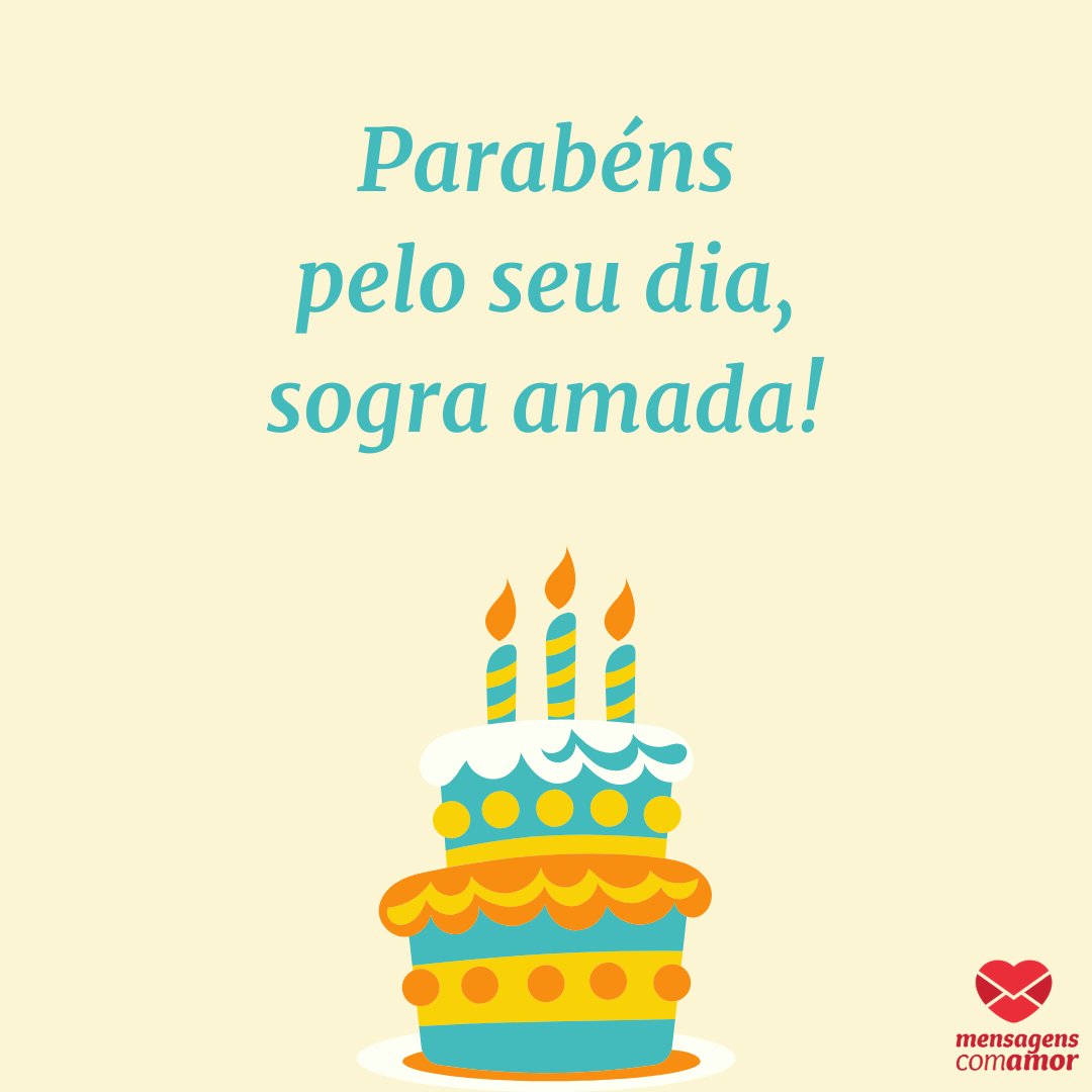 Mensagens Com Amor | Canva 'Parabéns pelo seu dia, sogra amada! ' - Mensagens de aniversário para a sogra