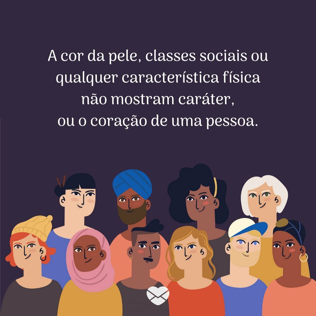 Mensagens de lição de moral para pessoas preconceituosas