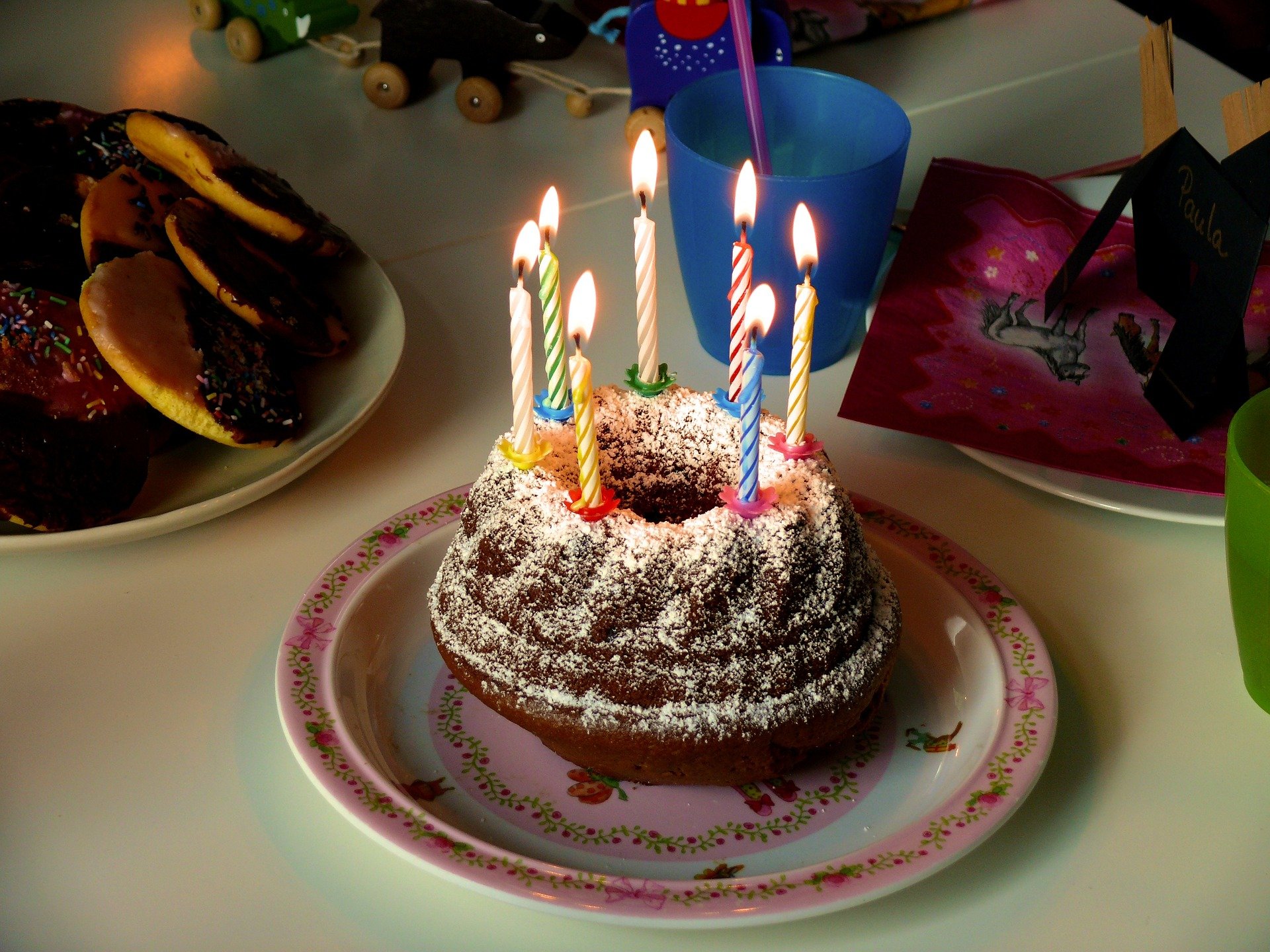 Foto de bolo de aniversário