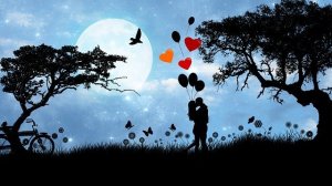 Pixabay/Bing N. Silhueta casal em bosque