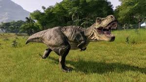 Reprodução/ Reddit Dinossauro correndo em campo de vegetação