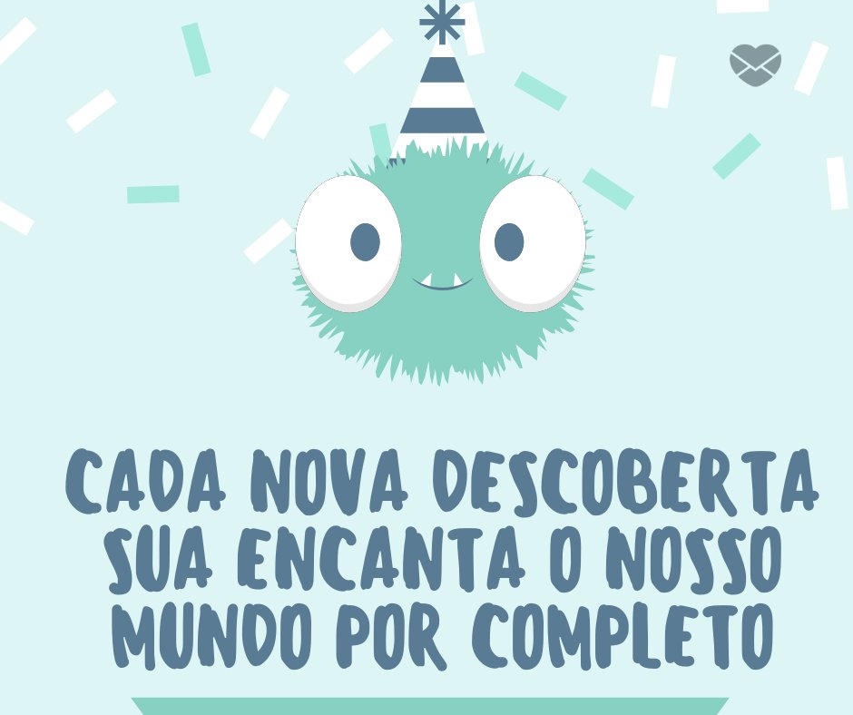 Mensagens Com Amor/ Canva 'Cada nova descoberta sua encanta o nosso mundo por completo' - Mensagens para aniversário de 1 ano